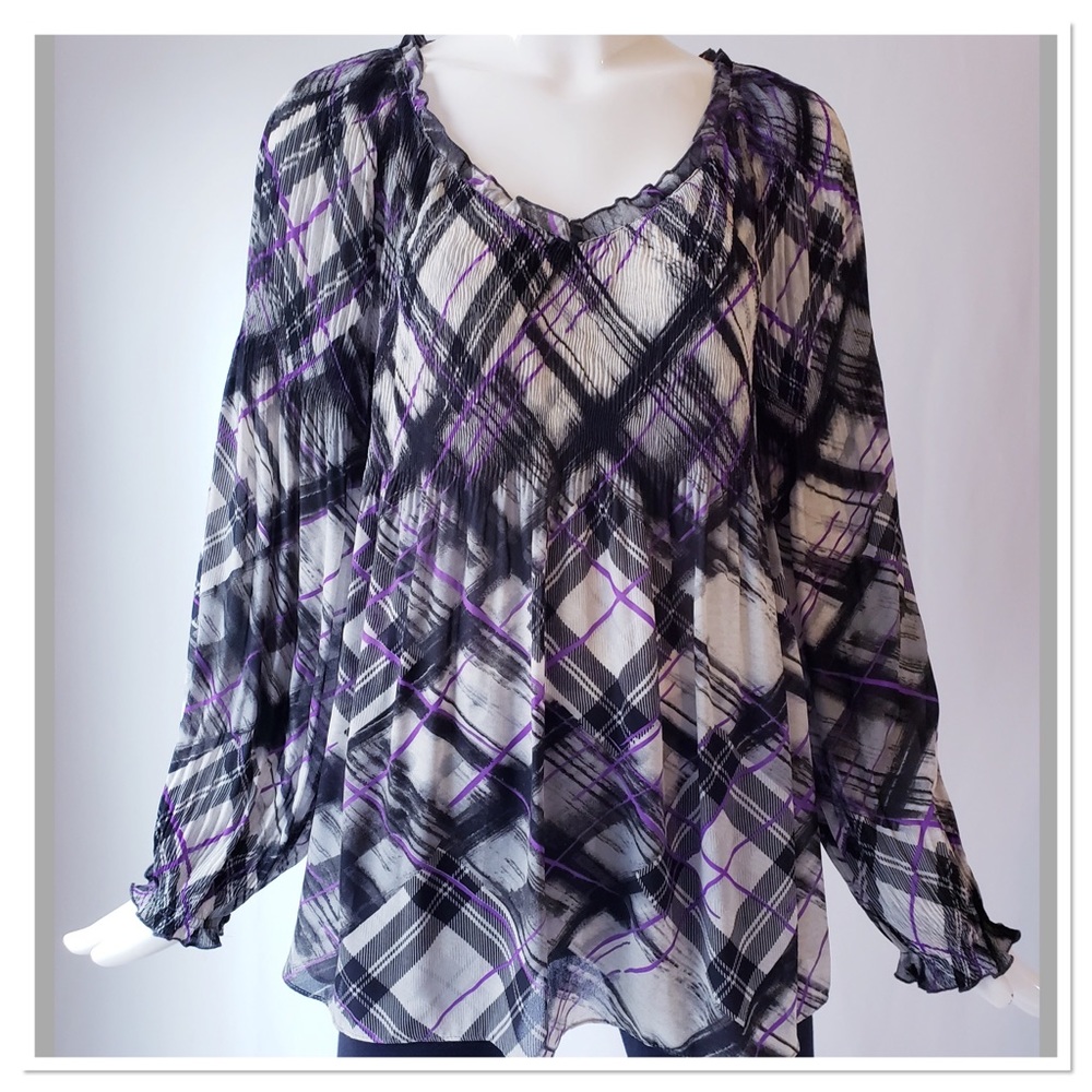 NWOT empire cut baby doll blouse size XL